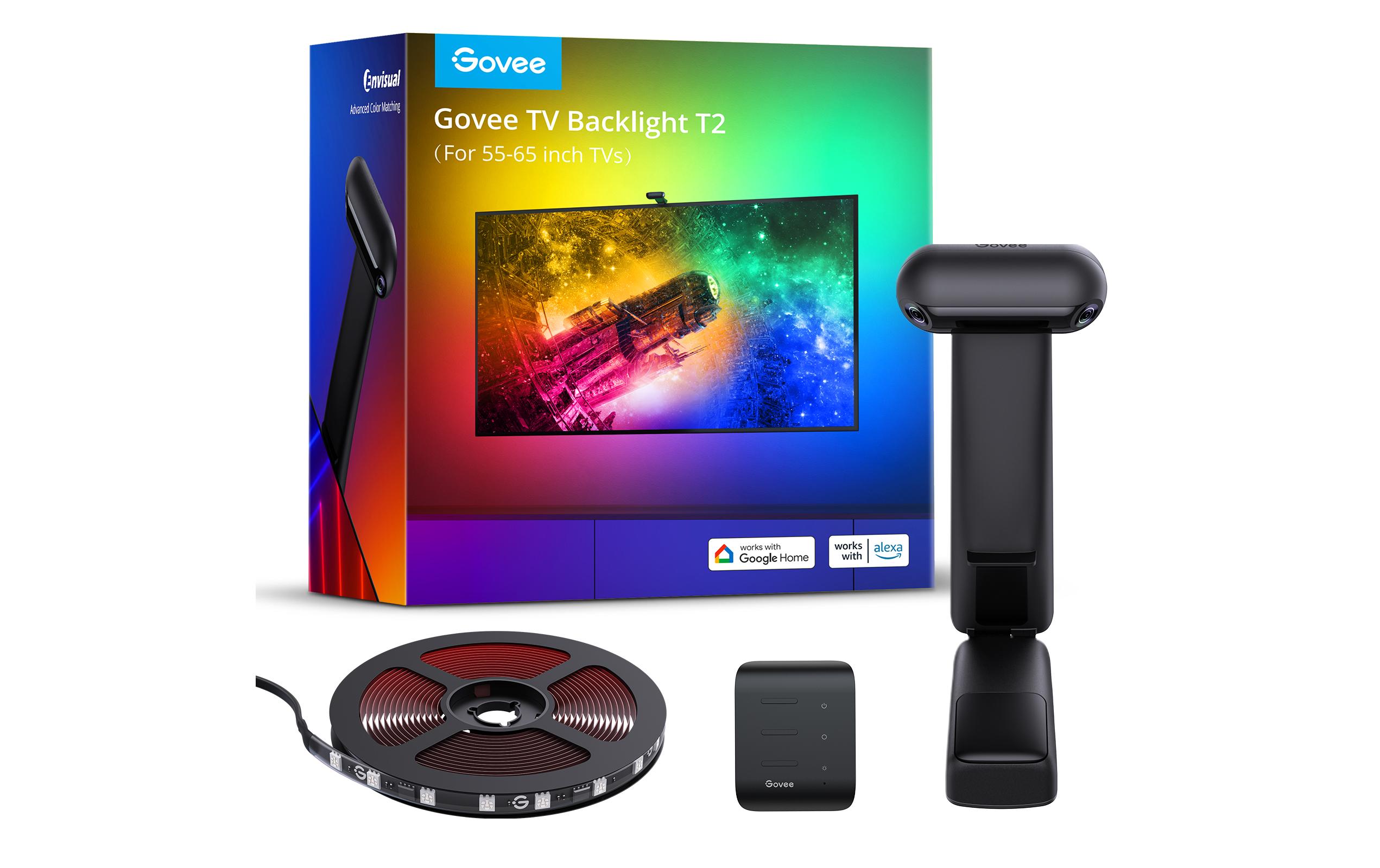 Govee Envisual TV Backlight T2, 55-65, RGBIC, WiFi, BT