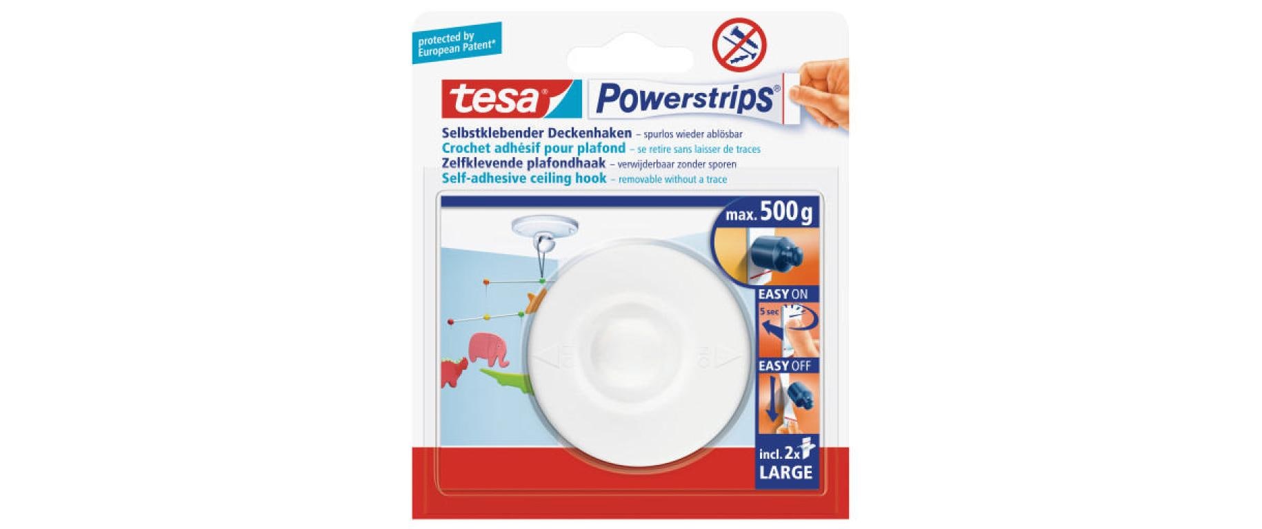 tesa Deckenhaken Weiss