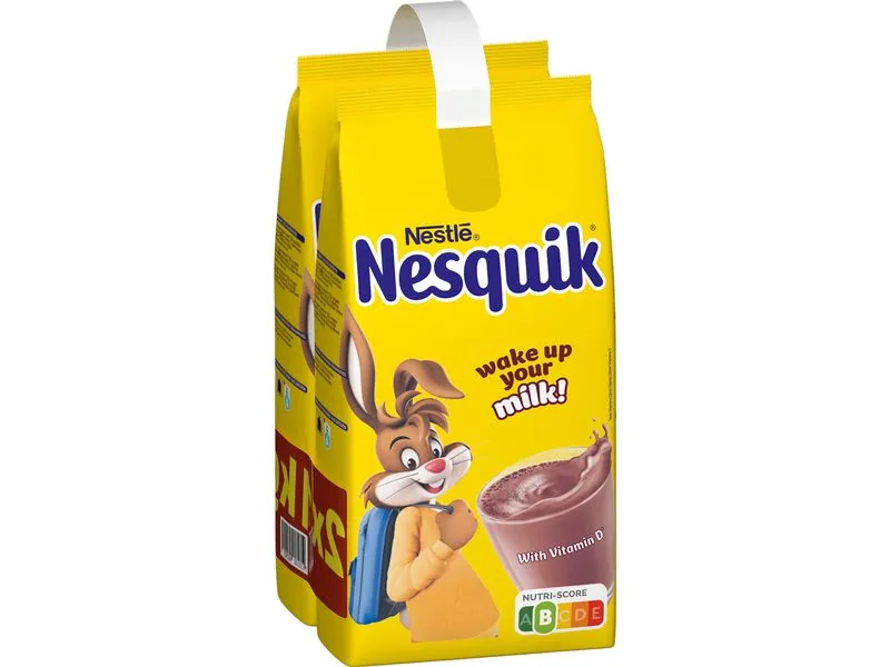 Nesquik Getränk Kakaopulver mit Vitaminen Refill-Beutel 2 x 1 kg