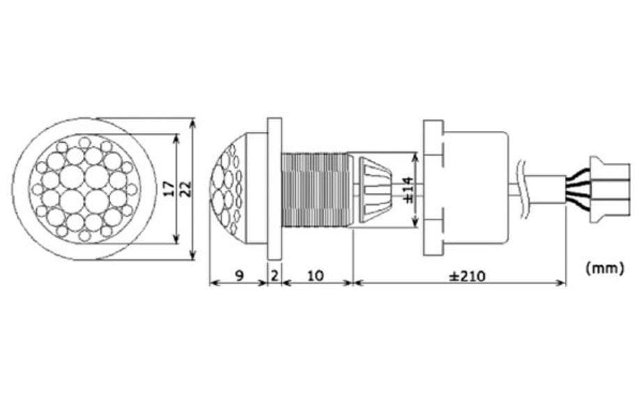 Perel PIR Bewegungsmelder Weiss EMS106