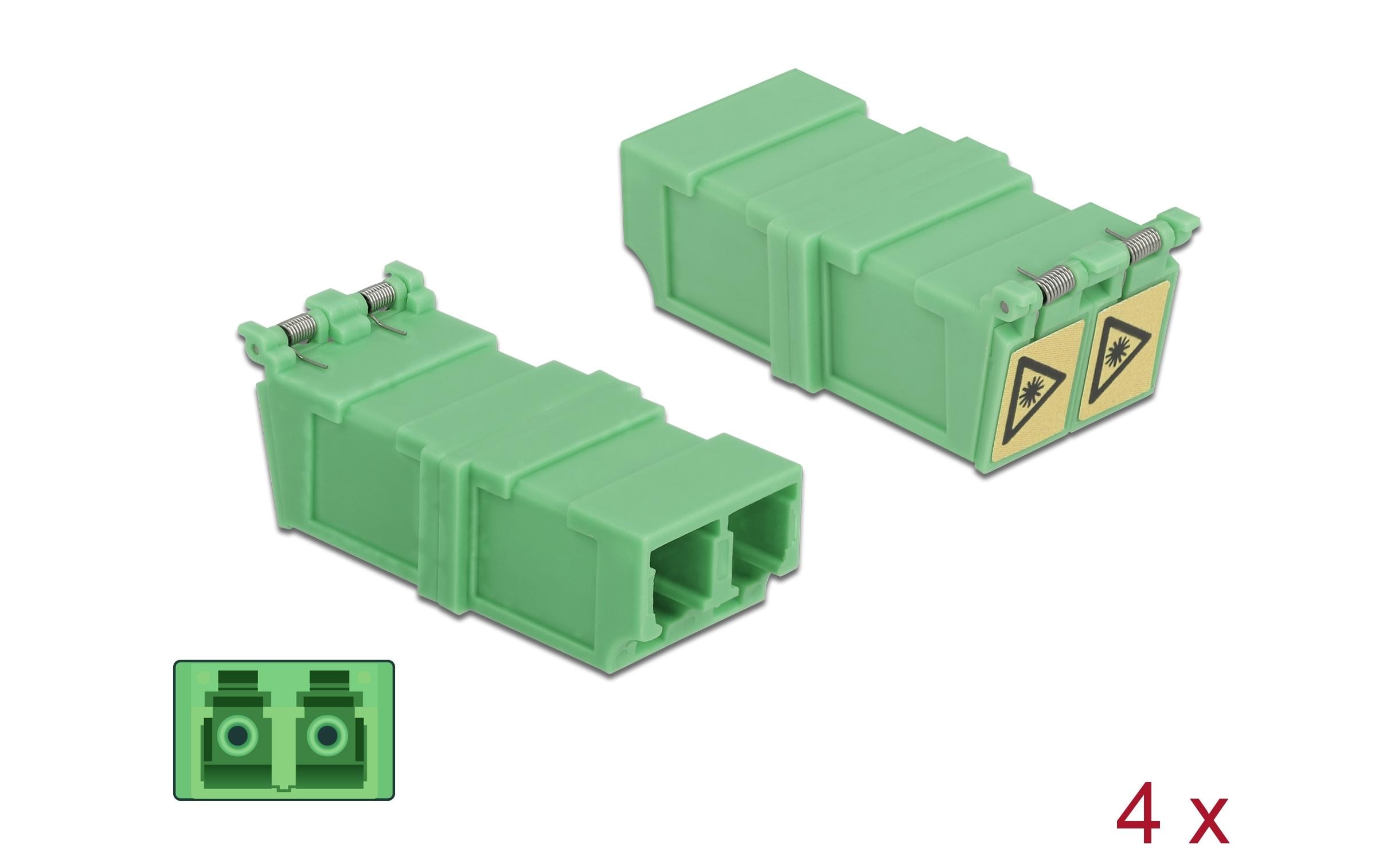 Delock LWL-Kupplung LC – LC Duplex Singlemode 4 Stück Delock LWL-Kupplung LC – LC Duplex Singlemode 4 Stück