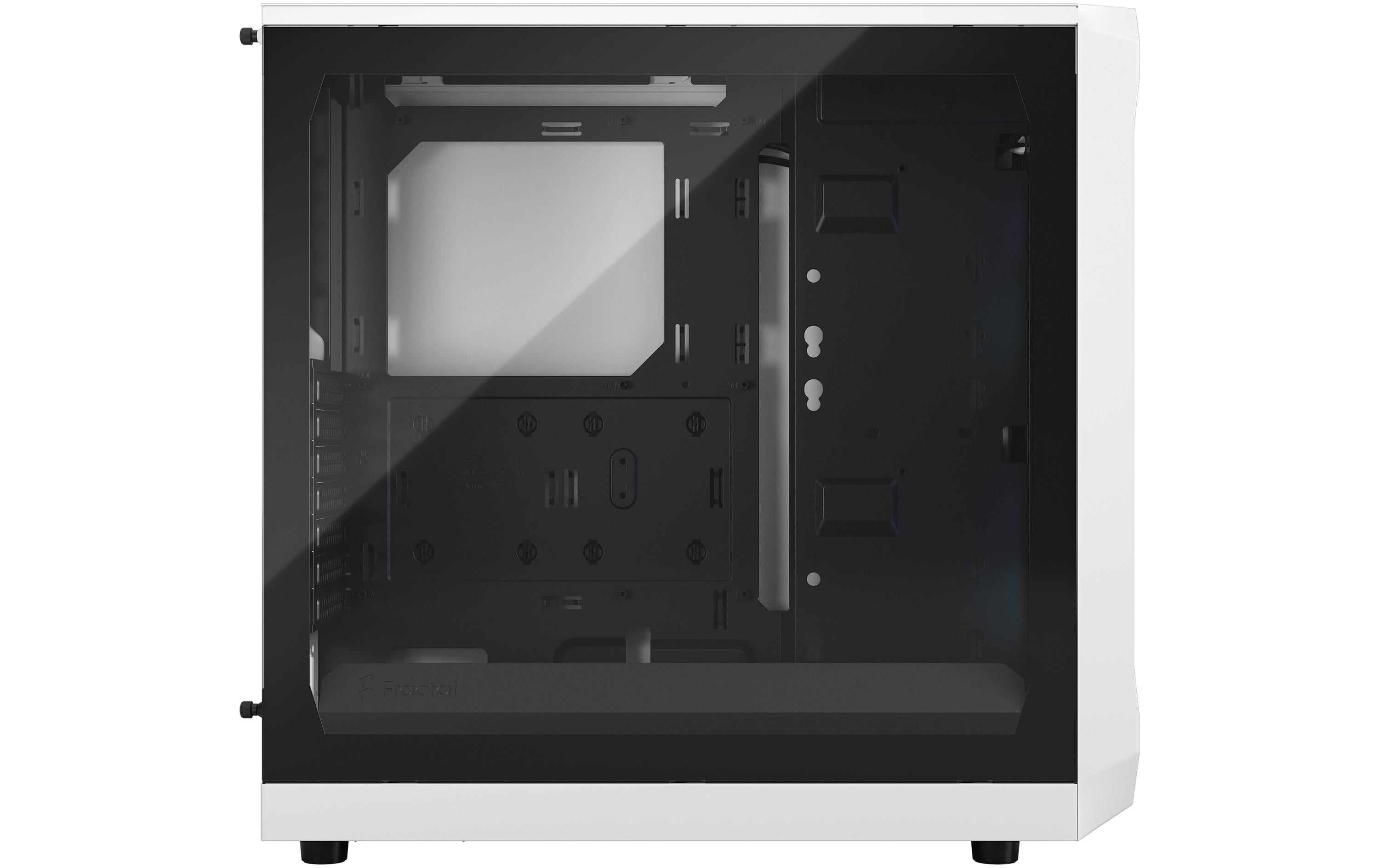Fractal Design PC-Gehäuse Focus 2 RGB TG Clear Tint Weiss