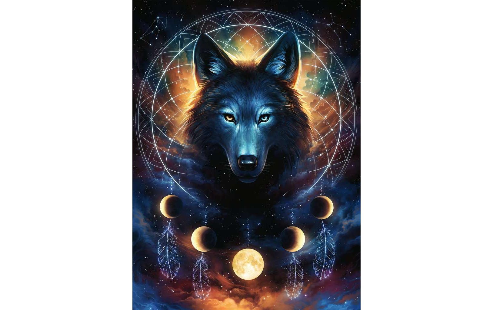 Ravensburger Puzzle Leuchtender Wolf
