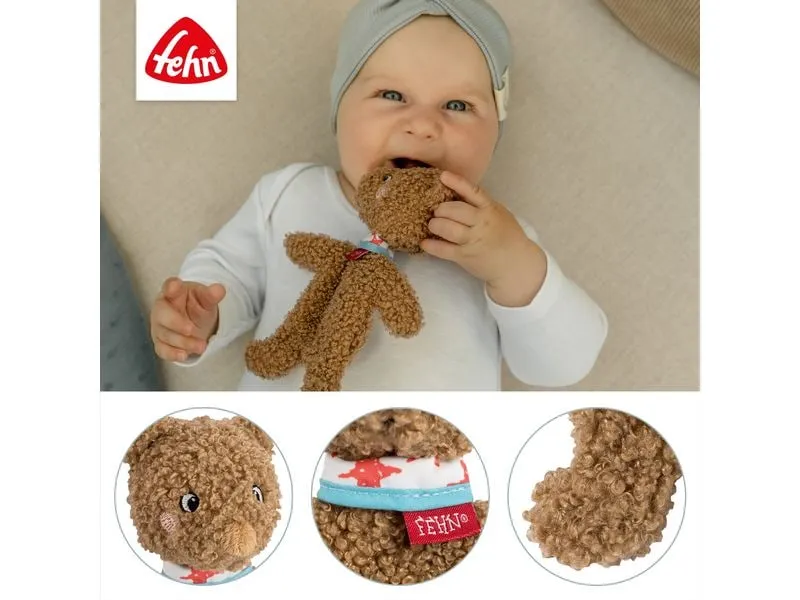 fehn Greifling Knister-Bär, Plüsch / Velours, Braun fehn Greifling Knister-Bär, Plüsch / Velours, Braun