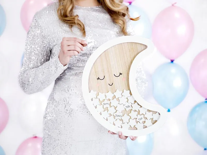 Partydeco Gästebuch Mond Weiss Partydeco Gästebuch Mond Weiss