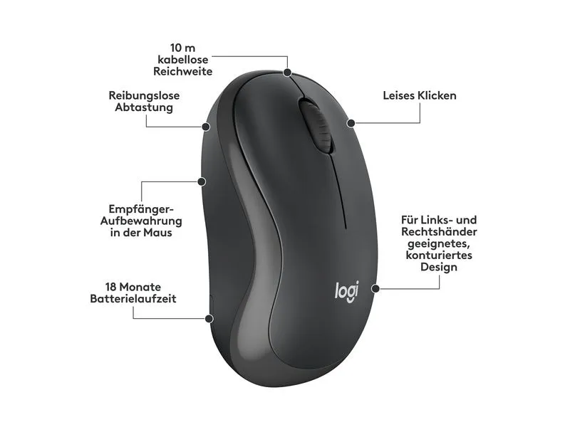 Logitech Tastatur-Maus-Set MK295 Graphite CH-Layout Logitech Tastatur-Maus-Set MK295 Graphite CH-Layout