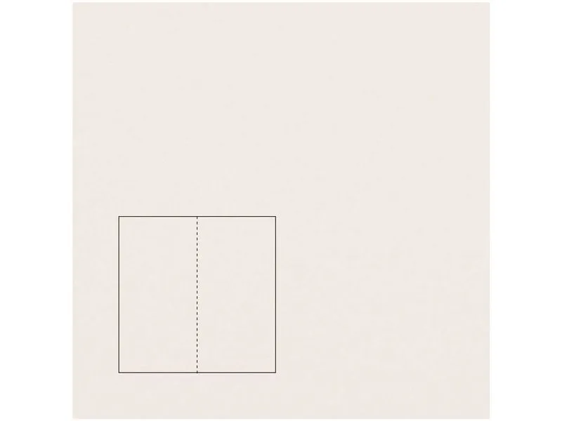 Rico Design Paper Poetry Essentials DL Klappkarte lang A6, Elfenbein