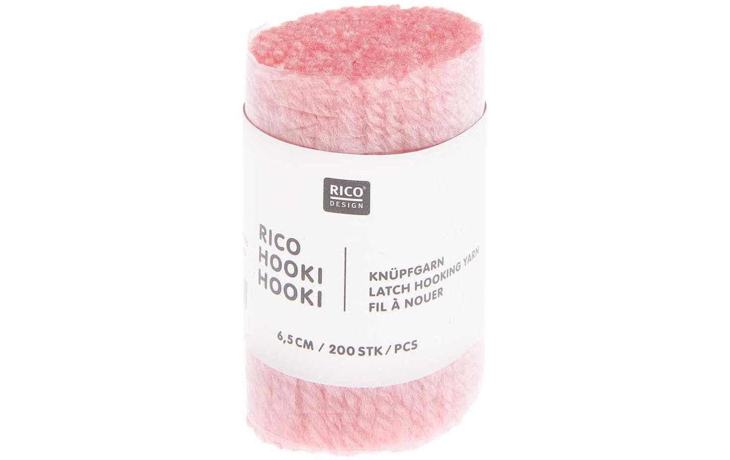 Rico Design Hooki Knüpfgarn Rosa
