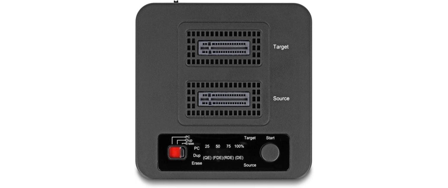 Delock Docking- und Klonstation USB M.2 für 2x M.2 NVMe PCIe SSD