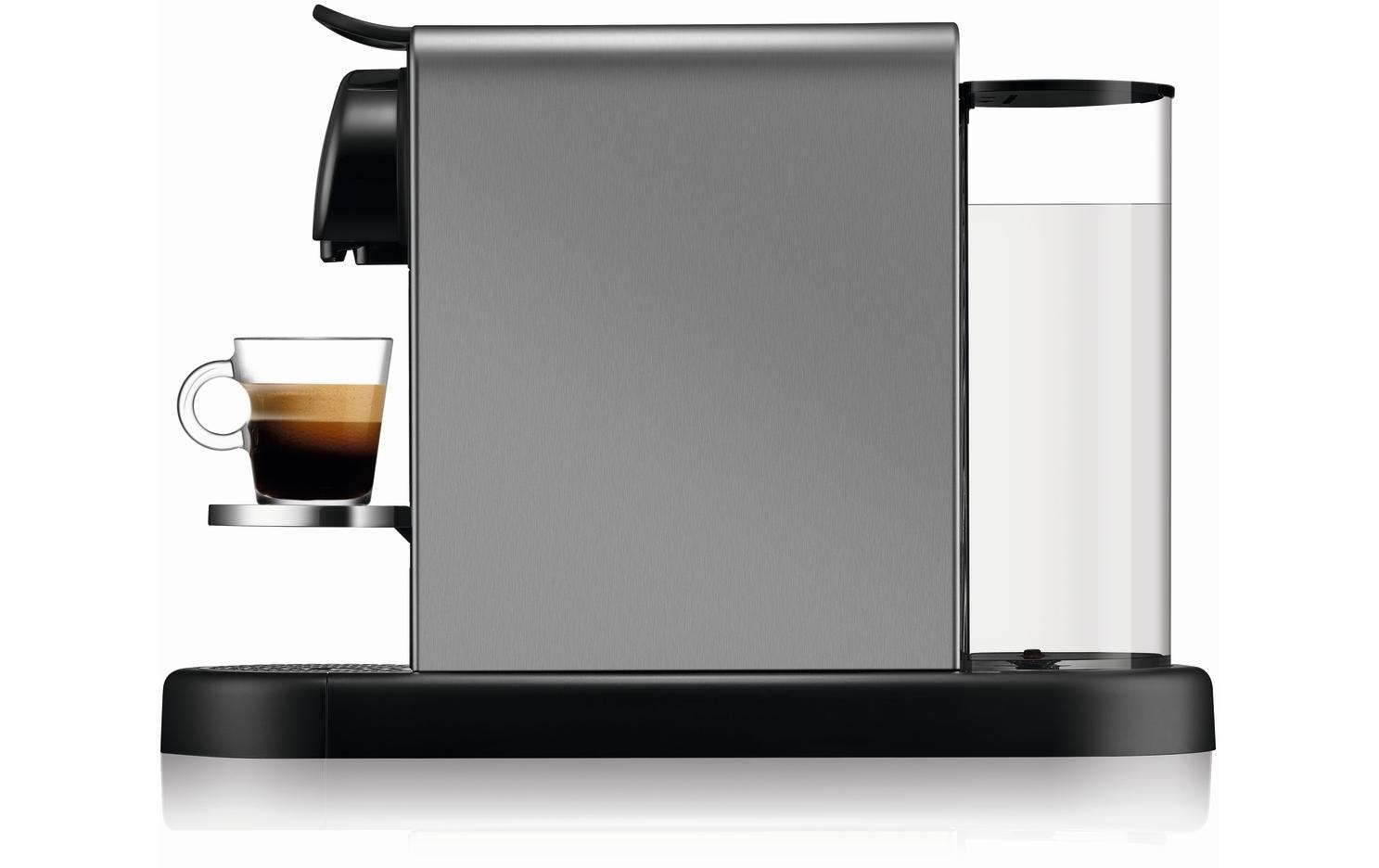 Krups Kaffeemaschine Nespresso CitiZ Platinum Schwarz/Titanium