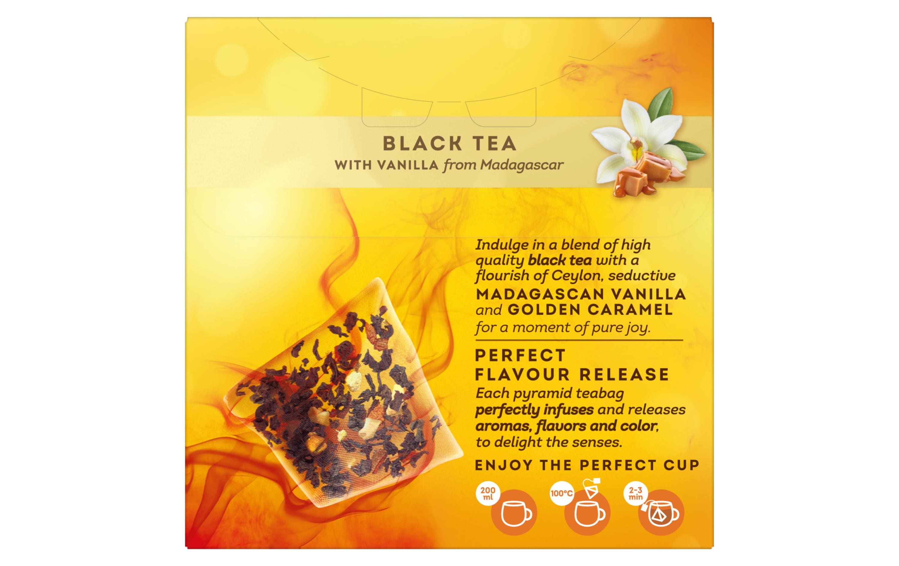 Lipton Teebeutel Schwarztee Vanilla Caramel 20 Stück