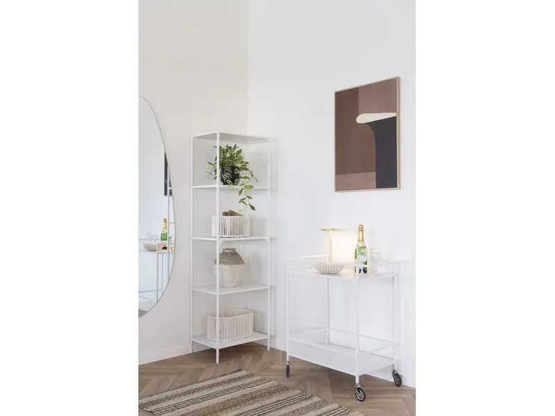 House Nordic Servierwagen Vita 79 x 68 cm, Weiss House Nordic Servierwagen Vita 79 x 68 cm, Weiss