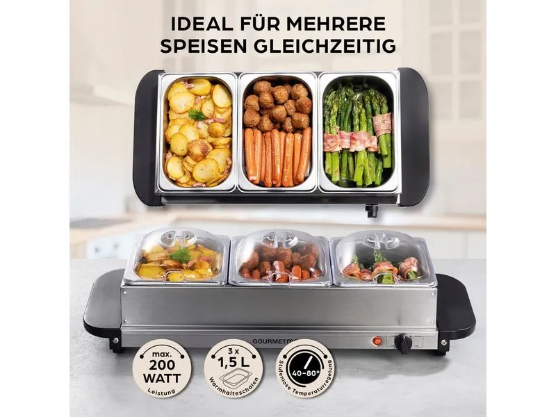 GOURMETmaxx Buffetwärmer 200 W GOURMETmaxx Buffetwärmer 200 W
