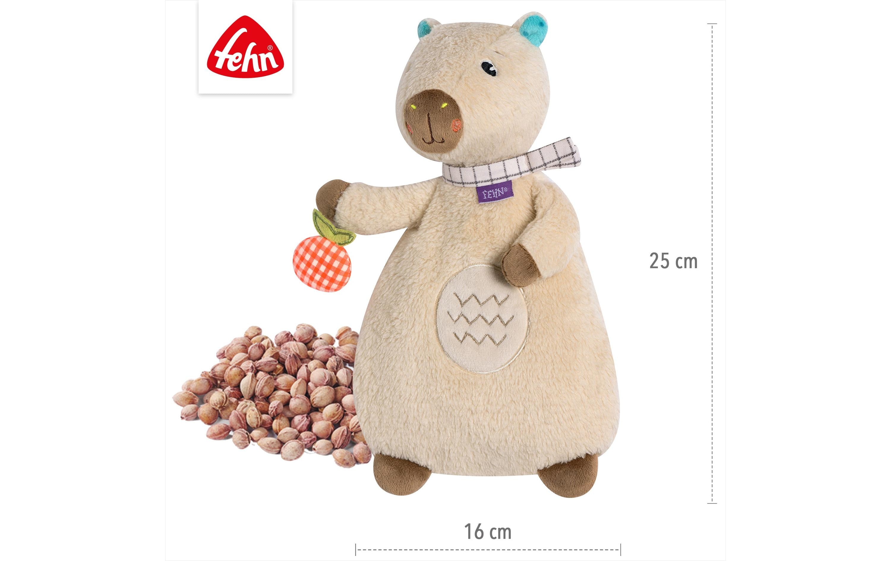 fehn Wärmekissen Capybara, Beige / Braun, 25 cm