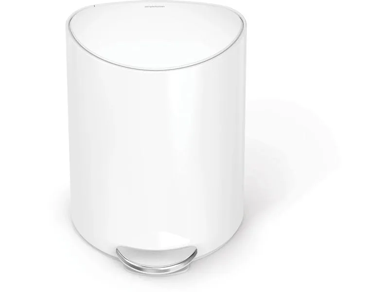 Simplehuman Abfalleimer 6 l, Weiss