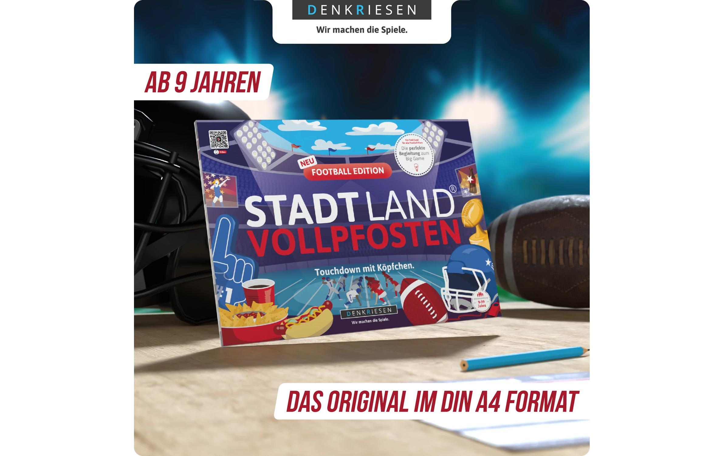 Denkriesen Familienspiel Stadt Land Vollpfosten Football Edition -DE-