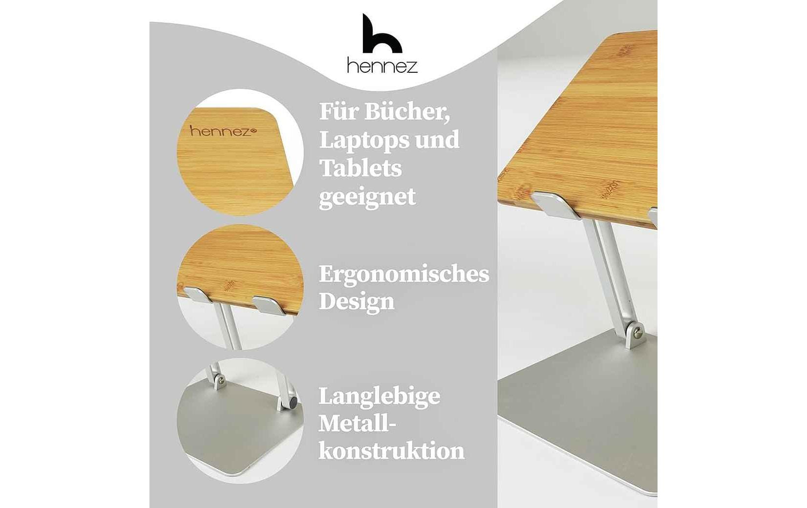 Hennez Notebook-Ständer Linus Bambus 17