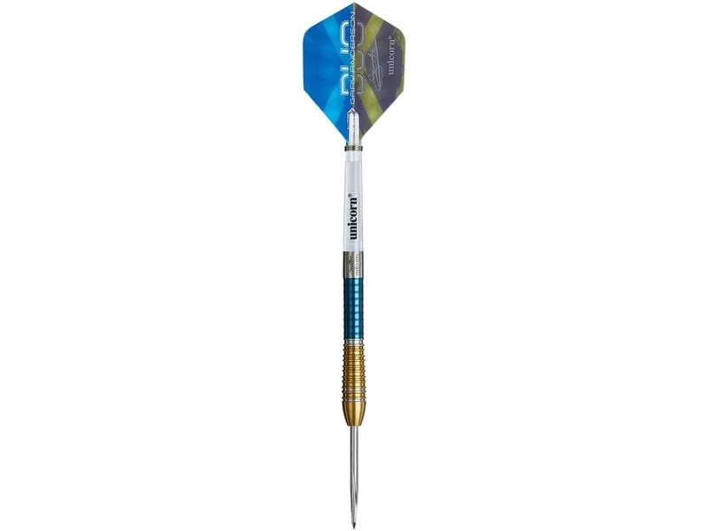 Unicorn Dartpfeile Gary Anderson 6 Duo 23G 3er-Pack, Gold/Blau