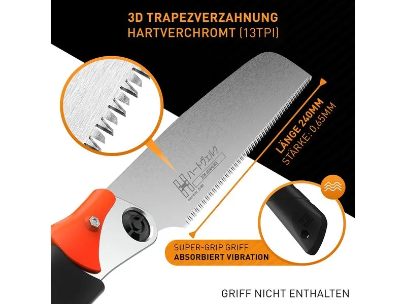 Hardtwerk Sägeblatt für Japansäge Zen 240 mm Hardtwerk Sägeblatt für Japansäge Zen 240 mm