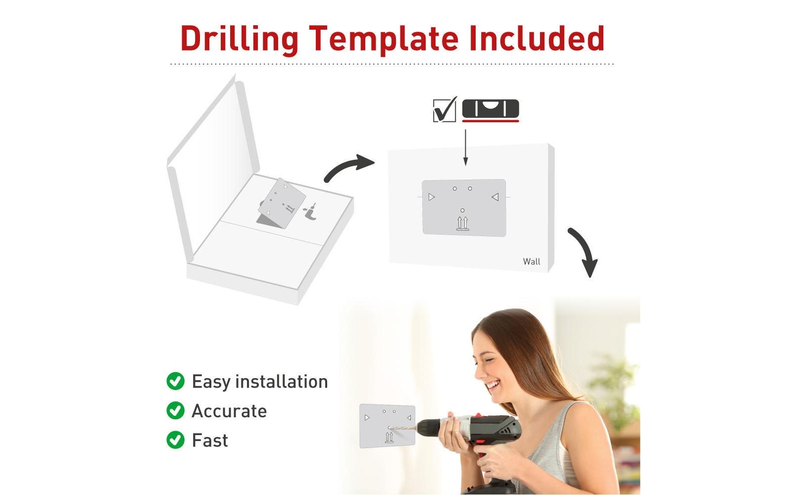 Barkan Wandhalterung WH 4400-SW Schwarz