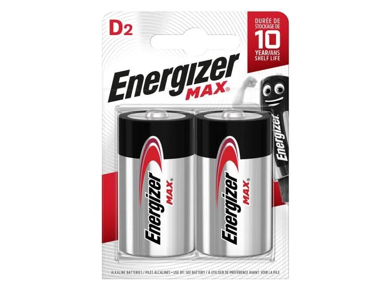 Energizer Batterie Max Mono D 2 Stück