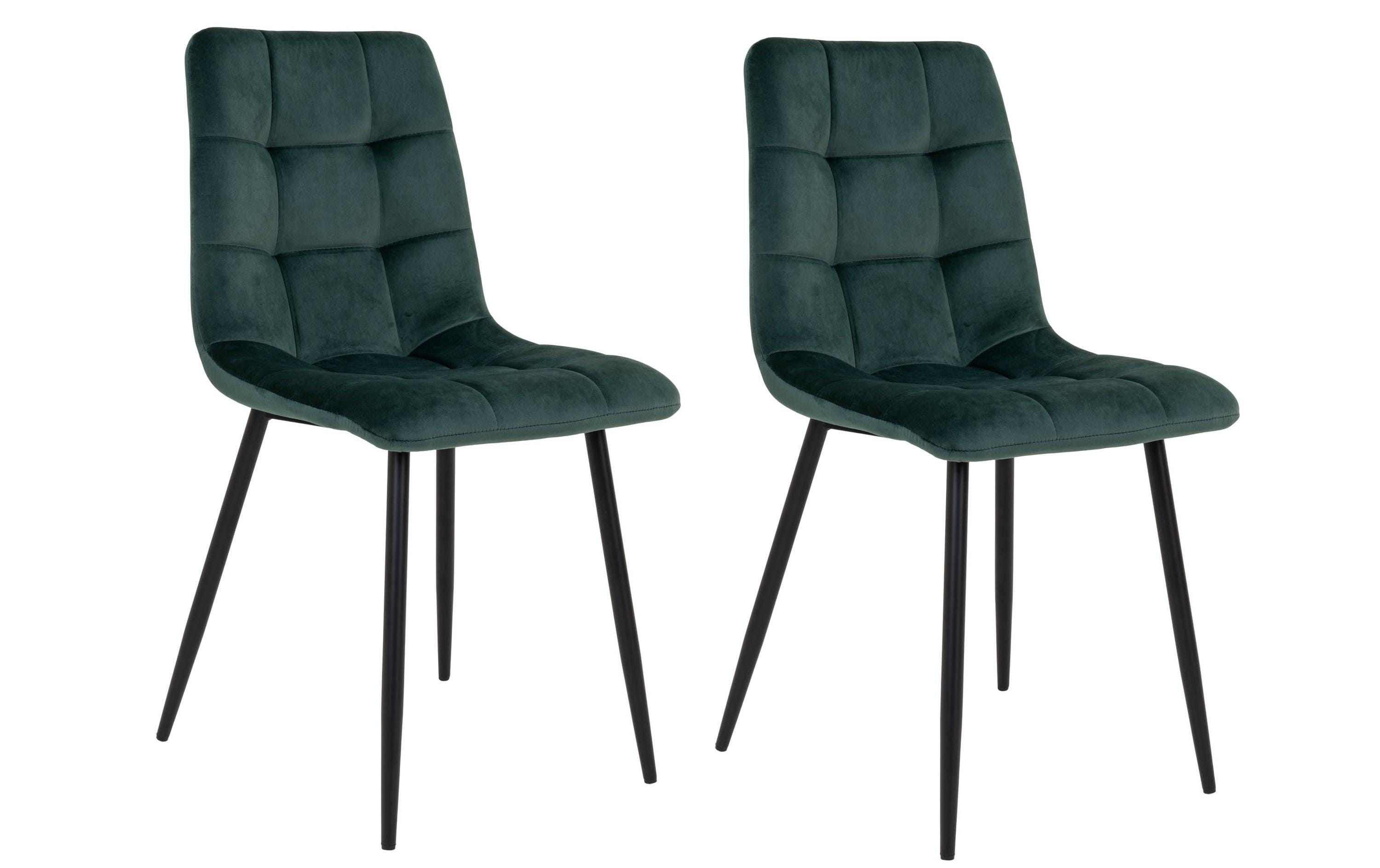 House Nordic Stuhl Middelfart 2 Stück, 86 x 55 cm, Grün/Schwarz