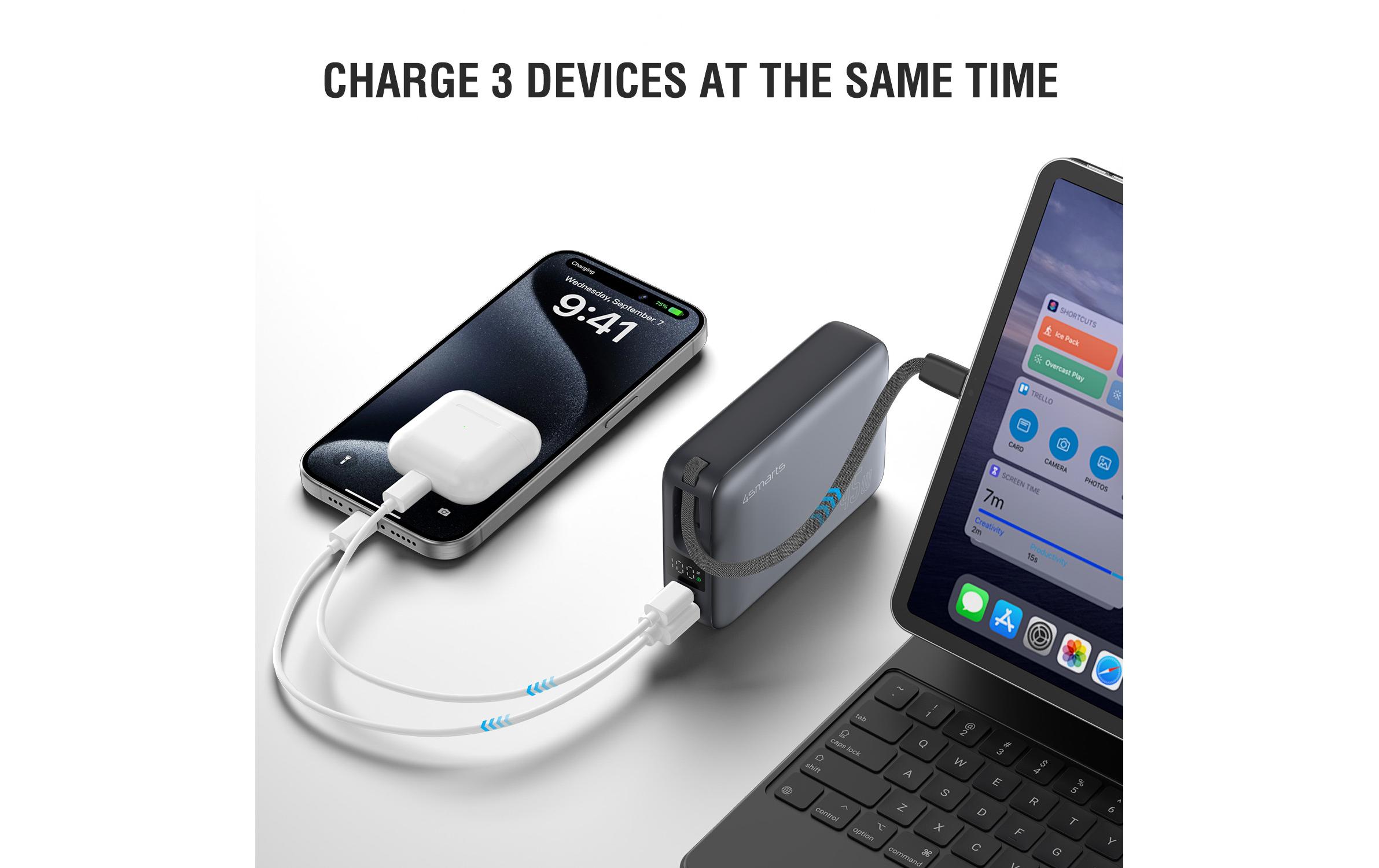 4smarts Powerbank Enterprise Compact 20000 mAh, spacegrau 20000 mAh