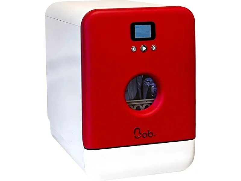 Daan Tech Daan Tech Bob Mini-Geschirrspüler – Matt Rot - Weiss Daan Tech Daan Tech Bob Mini-Geschirrspüler – Matt Rot - Weiss