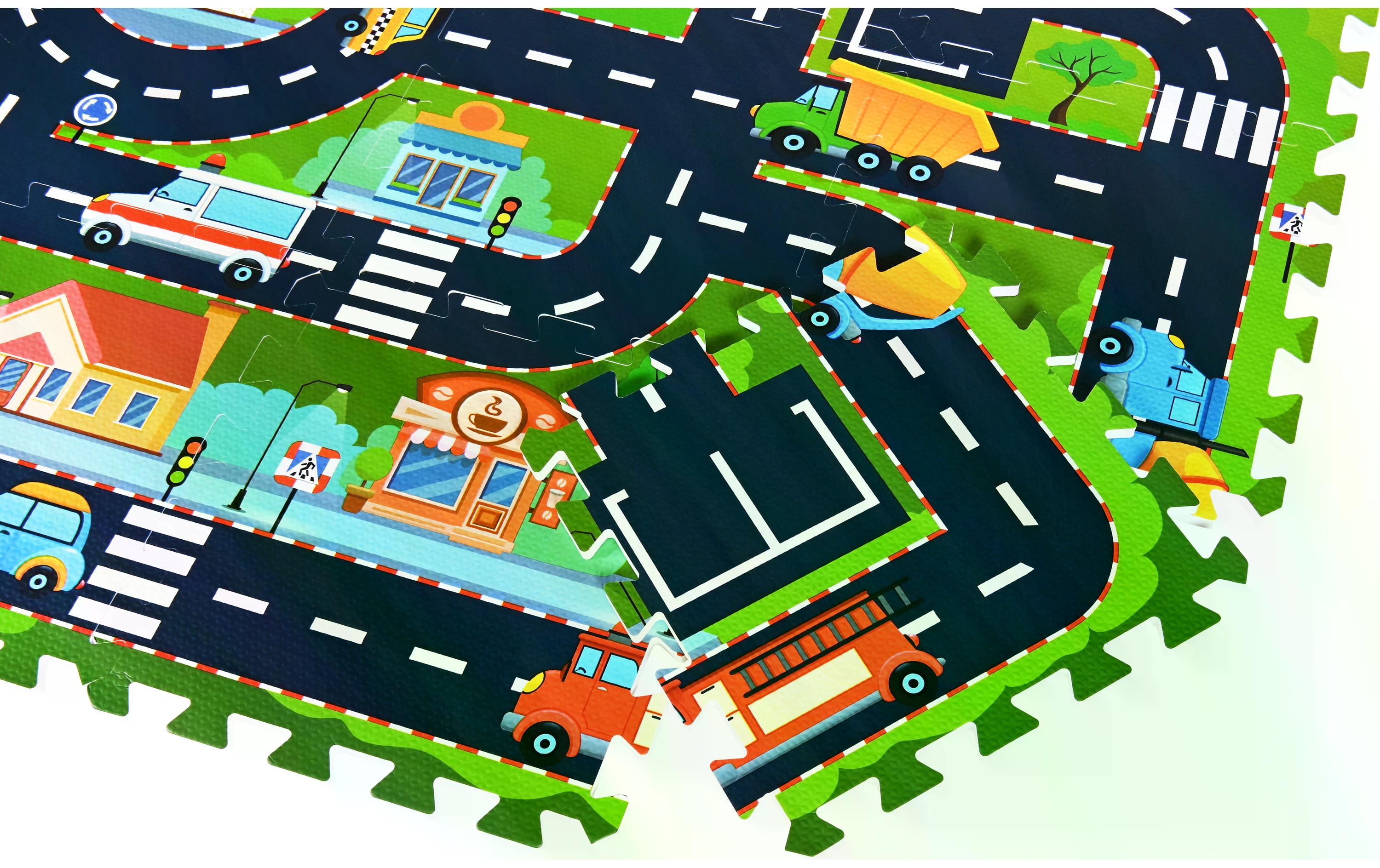Knorrtoys Puzzlematte Strasse 12-teilig