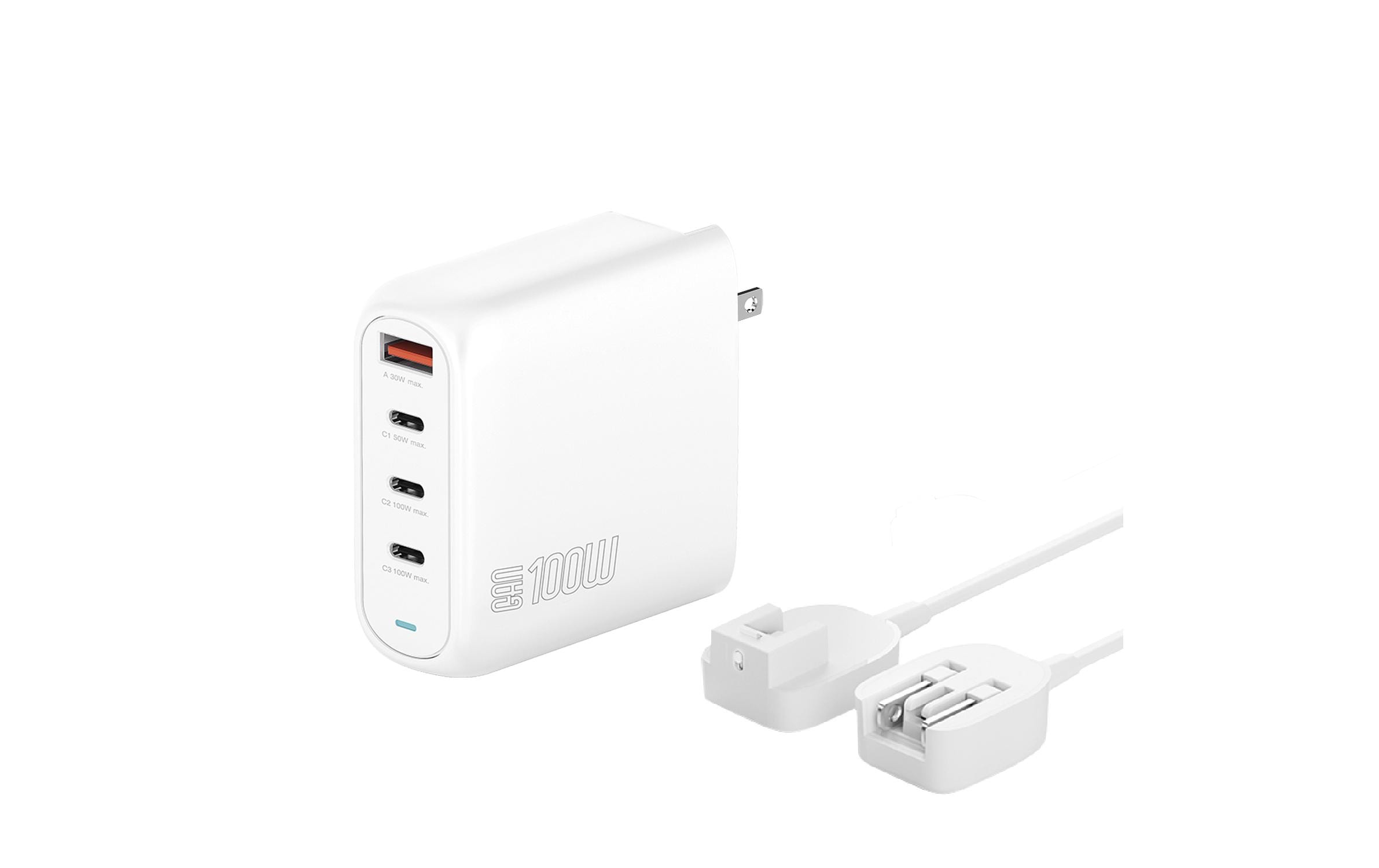 4smarts Ladegerät GaN Flex Pro 100W 3 USB-C+1 USB-A Travel Edition 4smarts Ladegerät GaN Flex Pro 100W 3 USB-C+1 USB-A Travel Edition