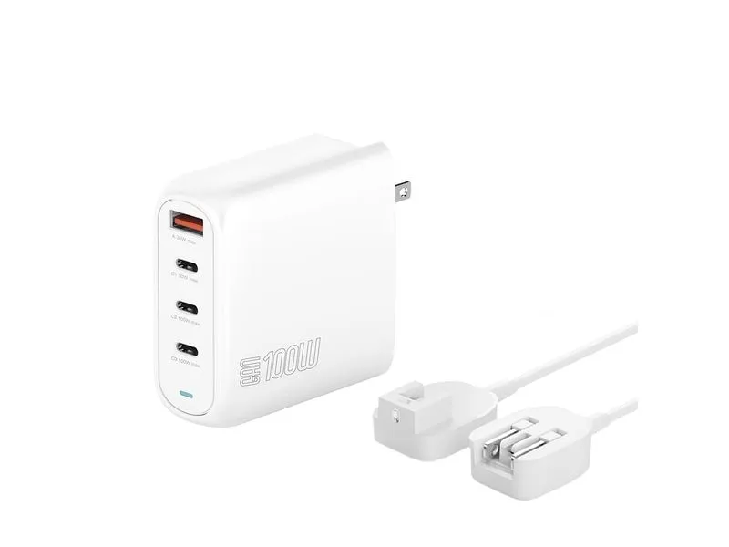 4smarts Ladegerät GaN Flex Pro 100W 3 USB-C+1 USB-A Travel Edition 4smarts Ladegerät GaN Flex Pro 100W 3 USB-C+1 USB-A Travel Edition