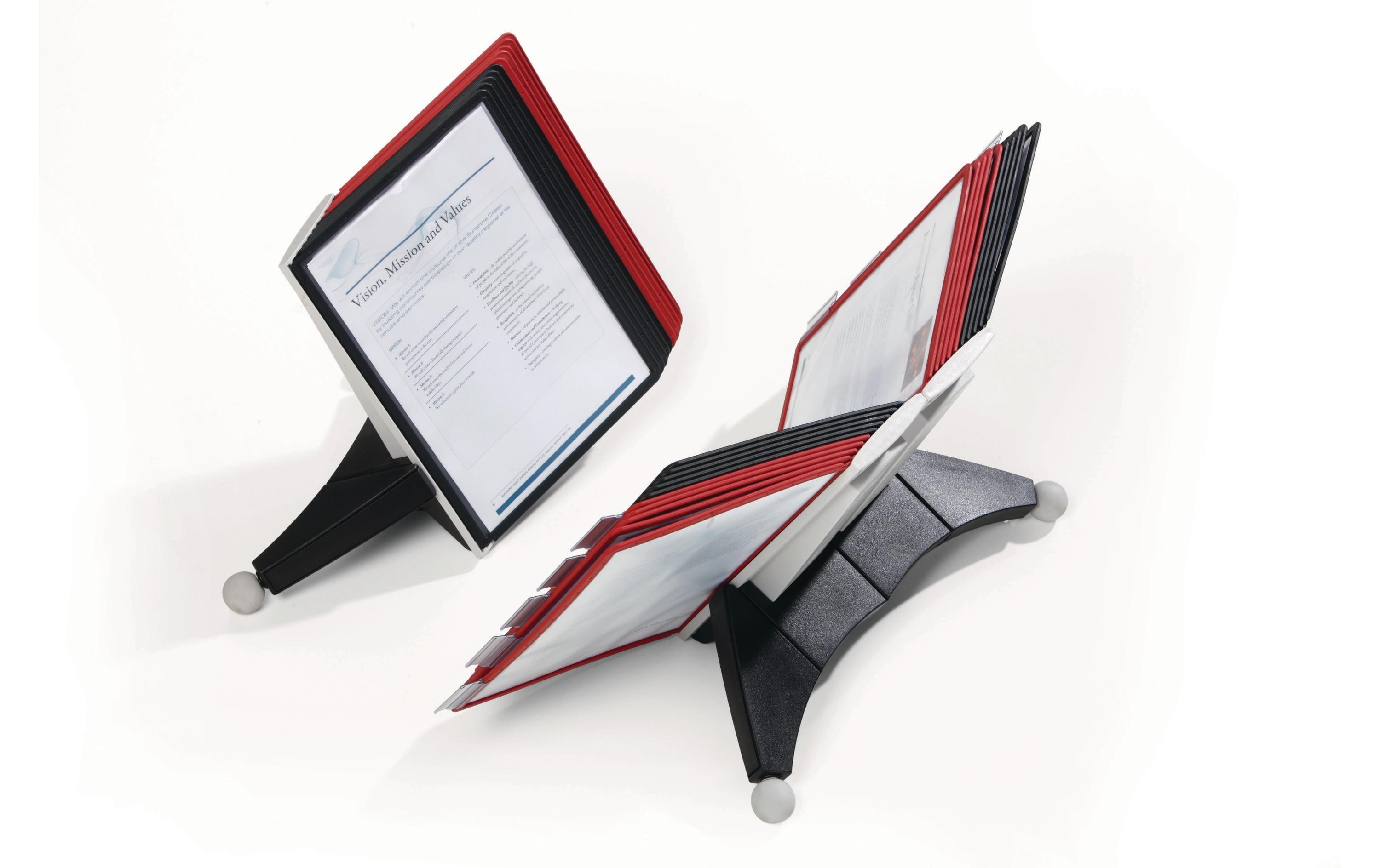 DURABLE Dokumentenhalter Sherpa Table 10 A4 Schwarz/Rot DURABLE Dokumentenhalter Sherpa Table 10 A4 Schwarz/Rot