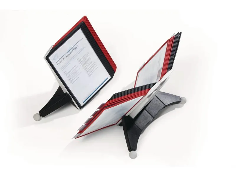 DURABLE Dokumentenhalter Sherpa Table 10 A4 Schwarz/Rot DURABLE Dokumentenhalter Sherpa Table 10 A4 Schwarz/Rot