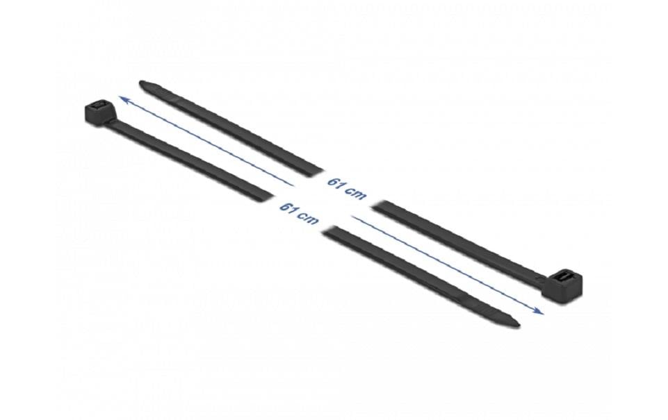Delock Kabelbinder Schwarz 610 mm x 9 mm, 10 Stück Delock Kabelbinder Schwarz 610 mm x 9 mm, 10 Stück