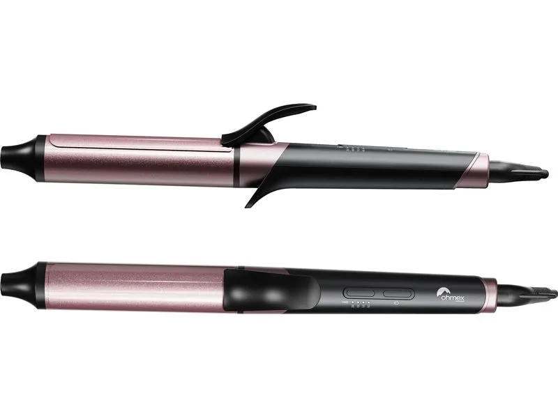 OHMEX Lockenstab OHM-HBY-7690 Schwarz/Dunkelrosa