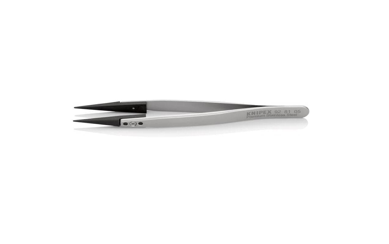Knipex Pinzette mit Wechselspitzen, ESD, Gerade 130 mm