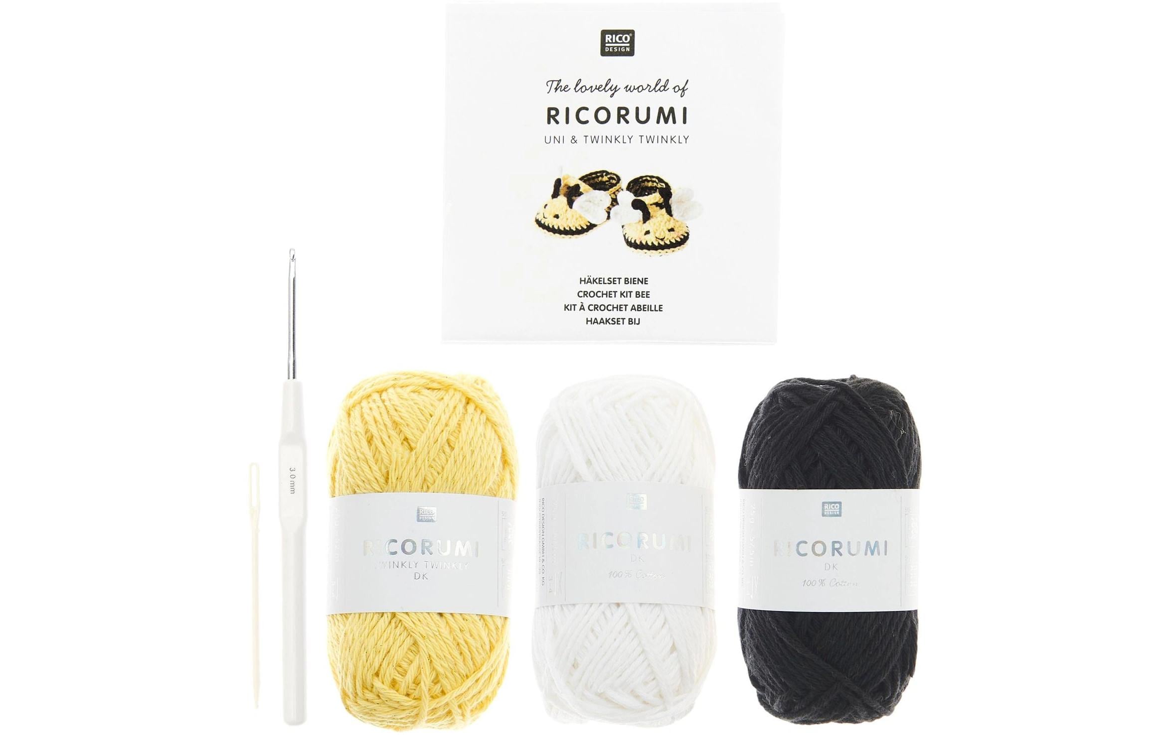 Rico Design Häkelset Ricorumi Babyschuhe, Biene