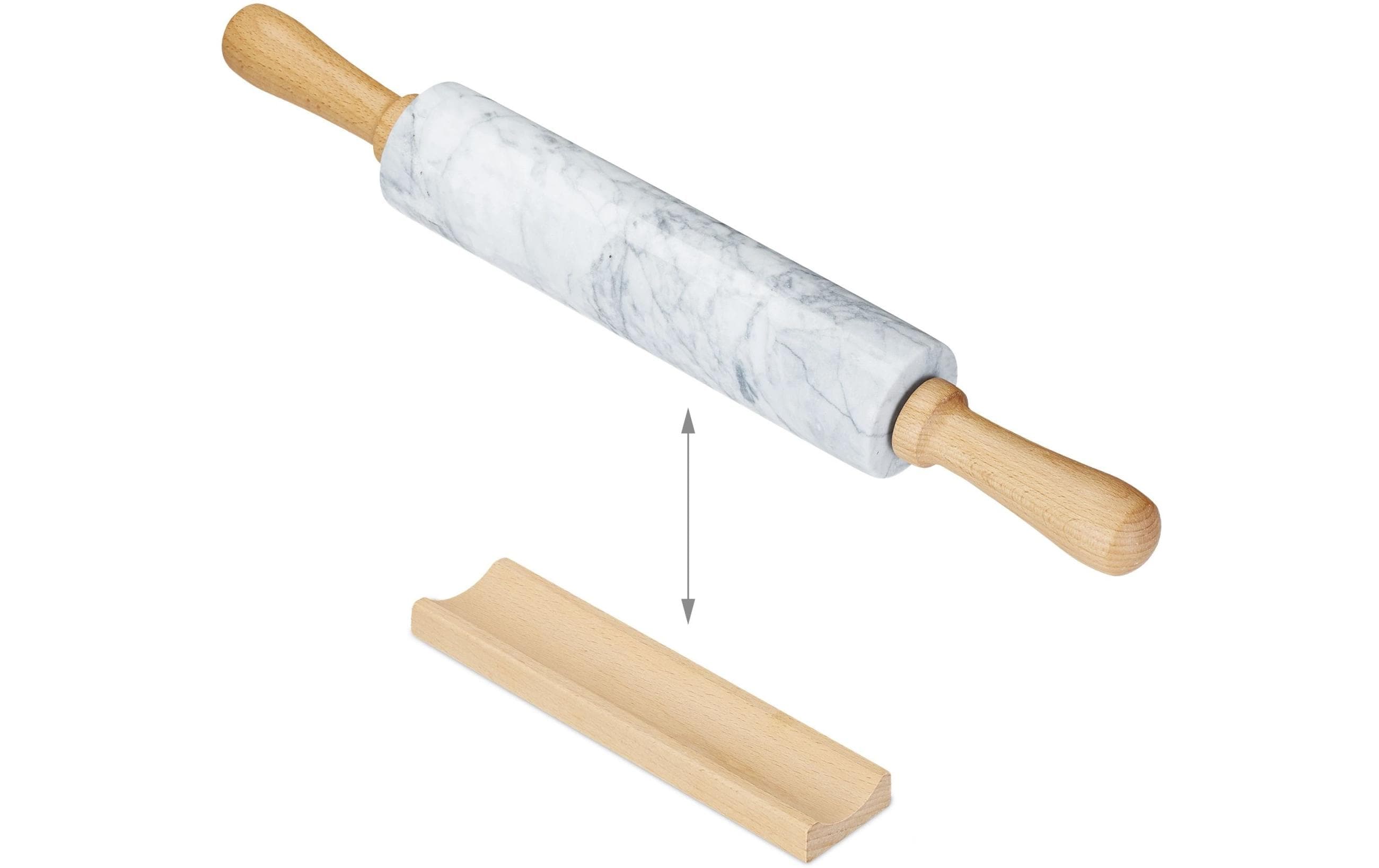 relaxdays Wallholz Nature/Weiss