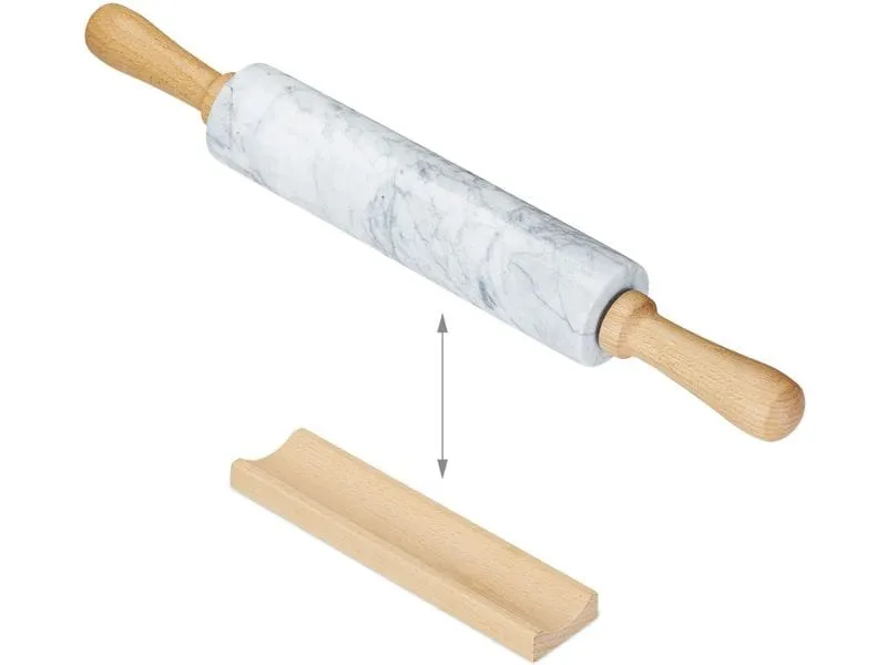 relaxdays Wallholz Nature/Weiss relaxdays Wallholz Nature/Weiss