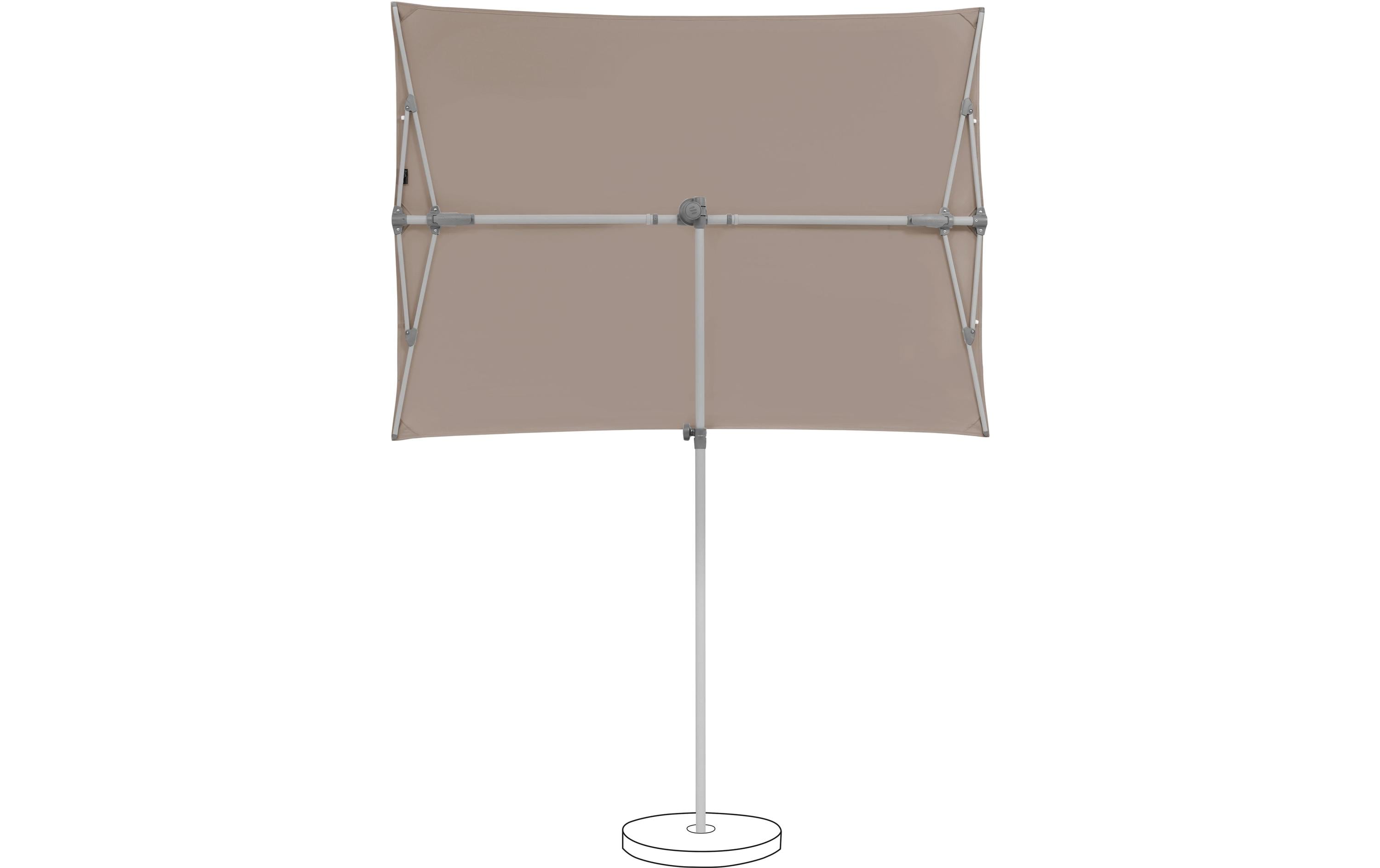 Suncomfort by Glatz Sonnenschirm Flex Roof 195 x 140 cm, Light Taupe Suncomfort by Glatz Sonnenschirm Flex Roof 195 x 140 cm, Light Taupe