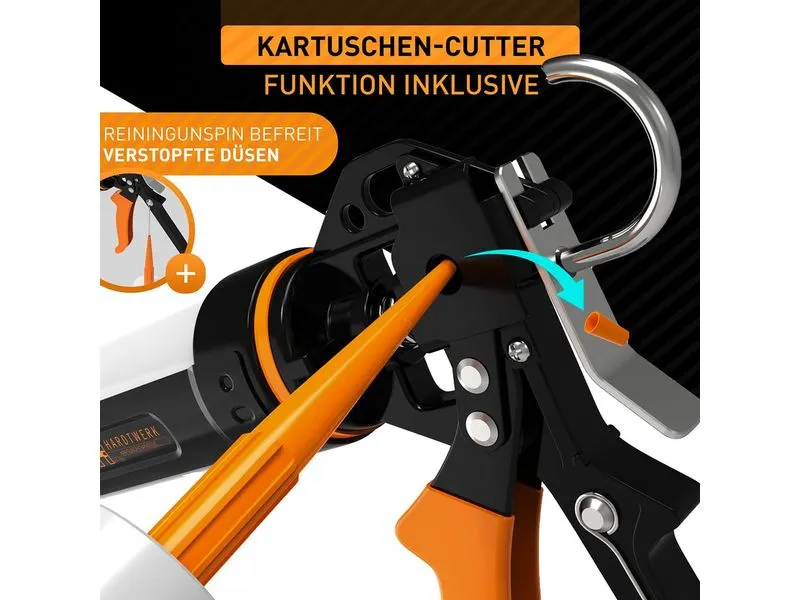 Hardtwerk Kartuschenpresse mit Kartuschen-Cutter 150-310 ml