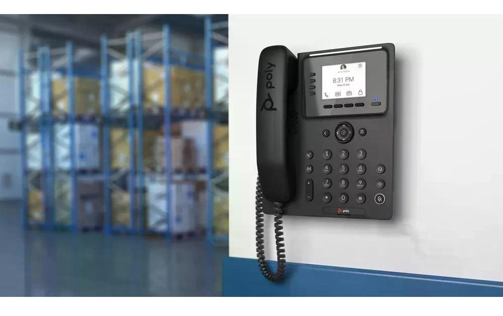 Poly Tischtelefon CCX 350 Microsoft Teams Schwarz