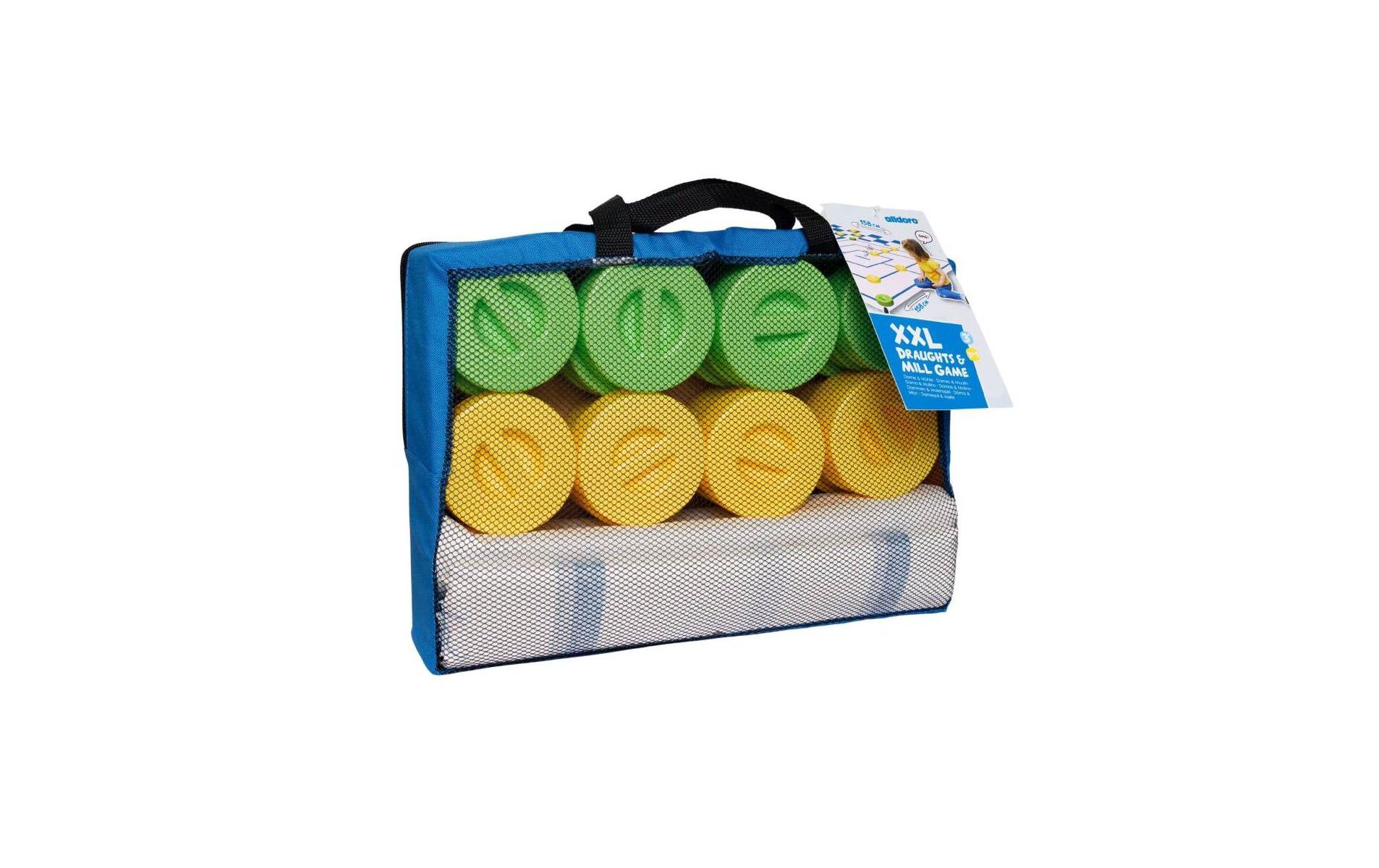 alldoro Spielset XXL 2in1 Dame und Mühlespiel