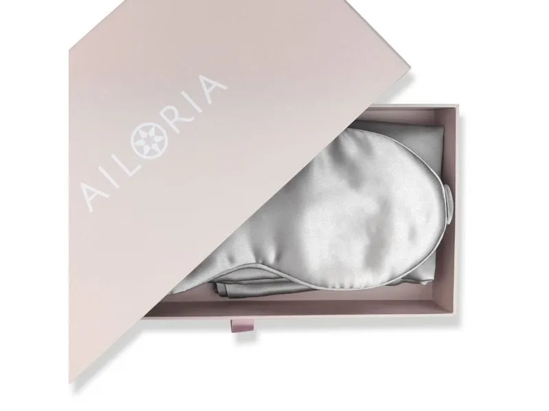 Ailoria BEAUTY SLEEP SET 50 x 70 cm Maulbeerseide Weiss