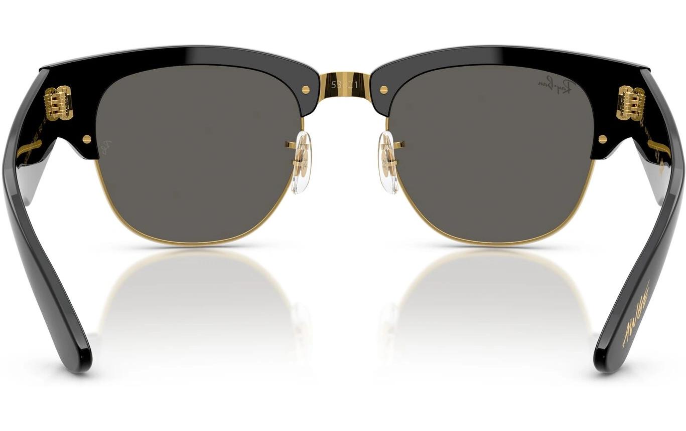 Ray-Ban Sonnenbrille Mega Clubmaster Schwarz/Gold