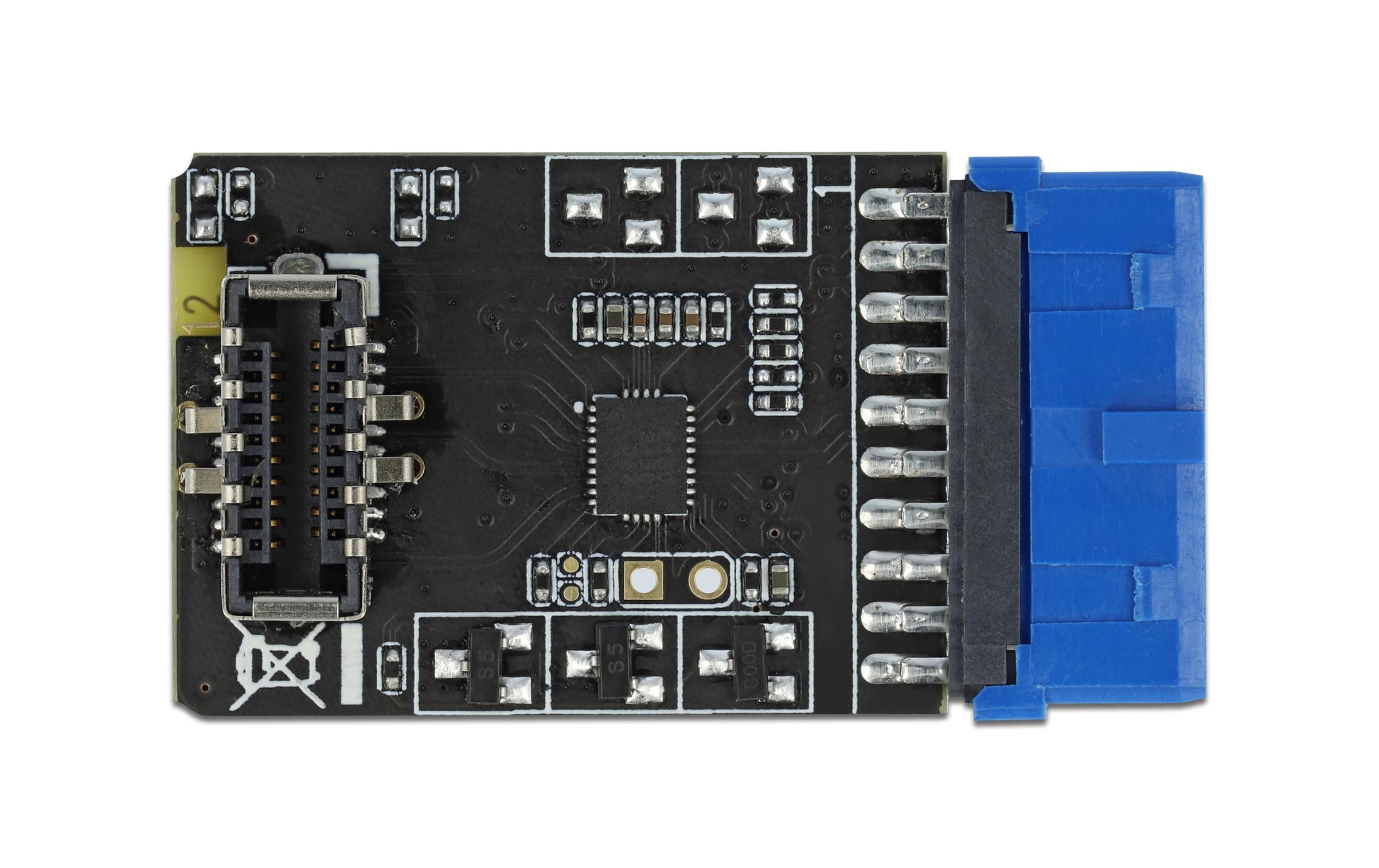 Delock USB 3.1 Adapter Pfostenbuchse USB-Pinheader - USB Key-A Delock USB 3.1 Adapter Pfostenbuchse USB-Pinheader - USB Key-A