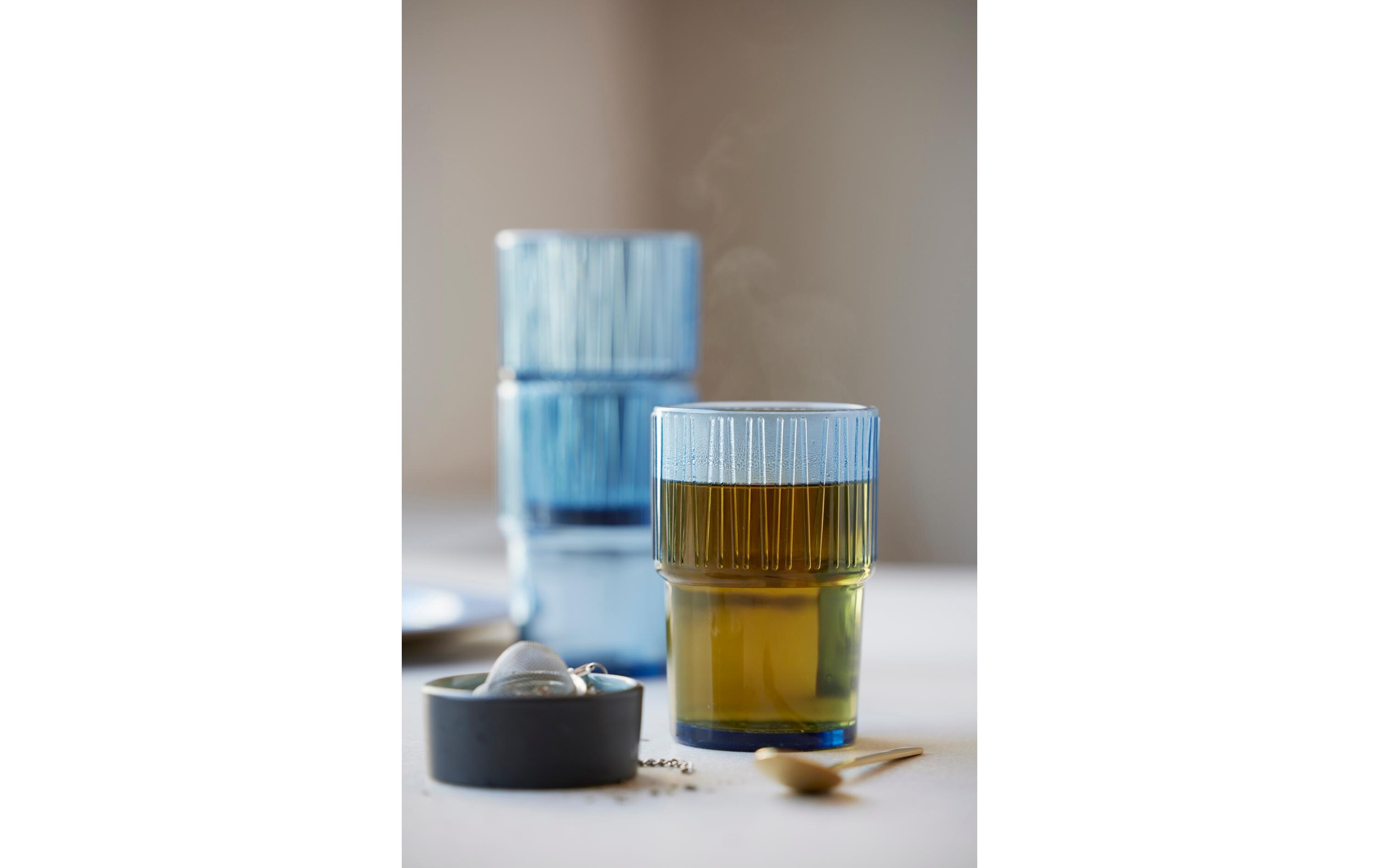 Bitz Latte Macchiato Becher Kusintha 380 ml, 4 Stück, Blau