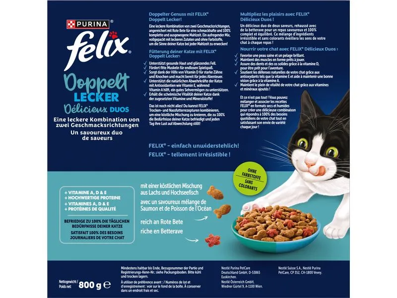 Felix Trockenfutter Doppelt Lecker Adult Fisch 800 g