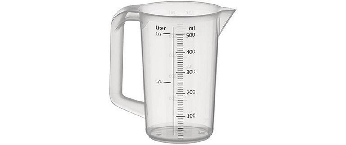 APS Messbecher Pro 5 dl, Transparent