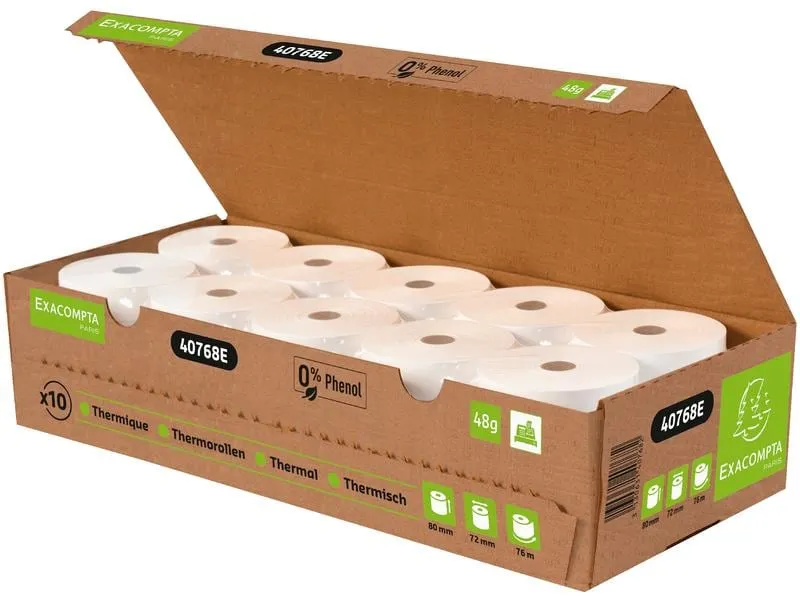 Exacompta Thermo-Papierrolle 10 Stück Exacompta Thermo-Papierrolle 10 Stück